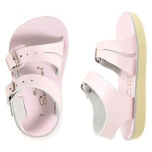 Pink Leather Salt Water Sandals Baby Size 1/EU 16